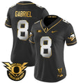 Women's Oregon Ducks 2024 Forever Gang Green & BIG Patch Gold Vapor Limited Jersey - All Stitched - Black Limited, Dillon Gabriel