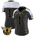 Women's Oregon Ducks 2024 Forever Gang Green & BIG Patch Gold Vapor Limited Jersey - All Stitched - Alternate, #1 Team