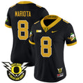 Women's Oregon Ducks 2024 Forever Gang Green & BIG Patch Vapor Limited Jersey - All Stitched - Black, Marcus Mariota