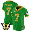 Women's Oregon Ducks 2024 Forever Gang Green & BIG Patch Vapor Limited Jersey - All Stitched - Green, Evan Stewart