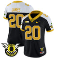 Women's Oregon Ducks 2024 Forever Gang Green & BIG Patch Vapor Limited Jersey - All Stitched - Black Alternate, Jordan James